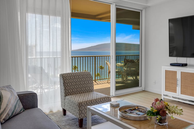 Cozy comfort meets stunning ocean views right from your living room.