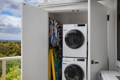 Laundry isn’t a chore here—it’s a quiet moment with buttons, bubbles, and the hum of modern convenience. GCH-120
