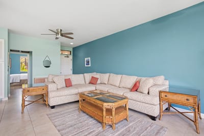 Comfortable living space ideal for gathering with friends and family