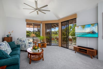Enjoy seamless indoor-outdoor living with direct access to a private lanai from the spacious living area