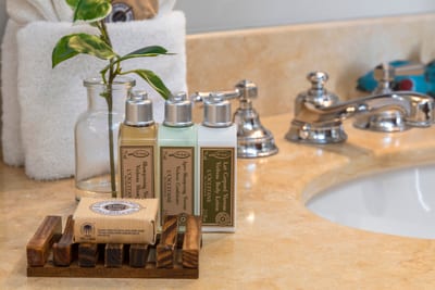 Indulge in a spa-like experience with L’Occitane essentials and thoughtful touches designed to pamper every guest