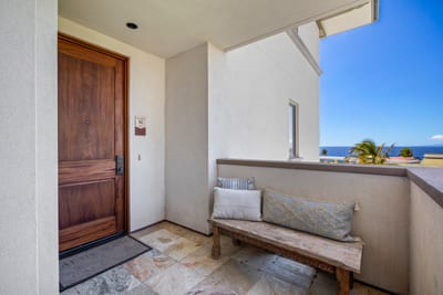 Your getaway begins here, just beyond the elevator—where warm light, natural textures, and calm await inside