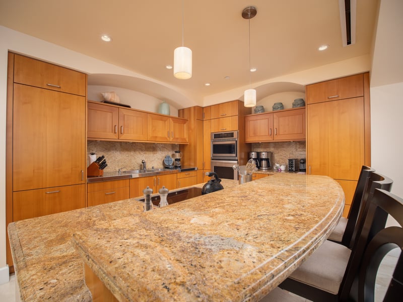 Granite counters and premium appliances make cooking in your gourmet kitchen a pleasure.