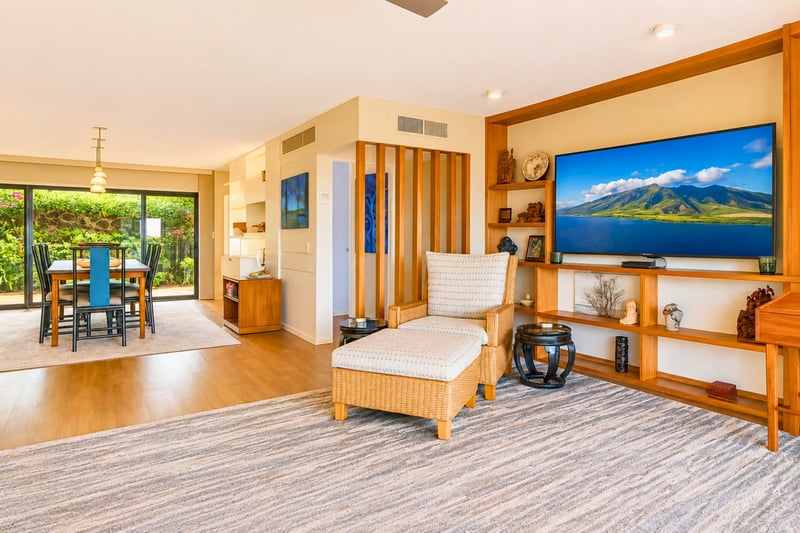 Gather with family and friends in the expansive living space.