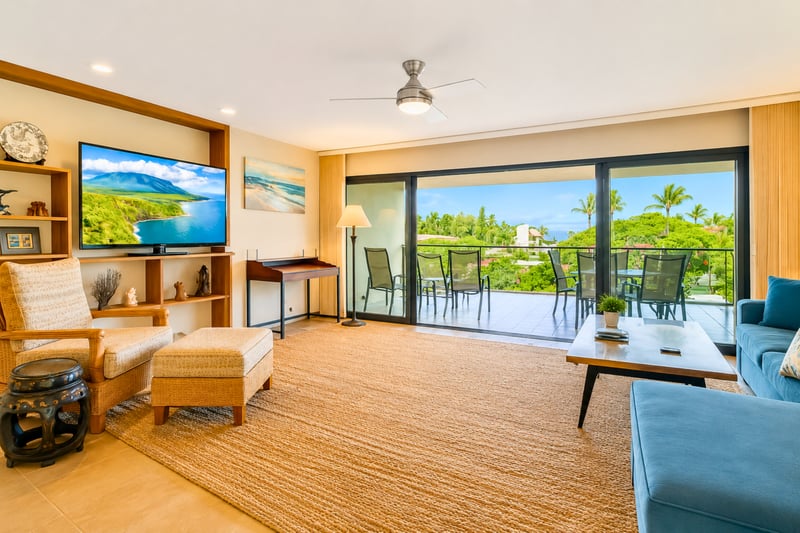 Bright, open-concept living room designed for comfort and relaxation.