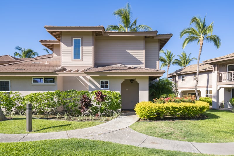Discover island elegance with palm-lined streets and modern villas