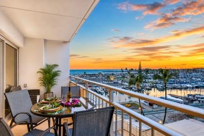 Golden hour ocean views from your private lanai