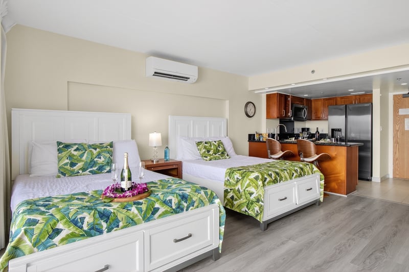 Comfortable accommodations offering a peaceful escape after a day exploring Waikiki. ILK-437