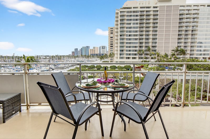Spacious lanai offering the perfect setting for relaxing in paradise.