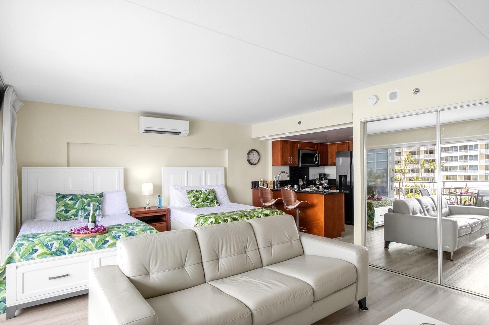 Spacious living space, natural light throughout