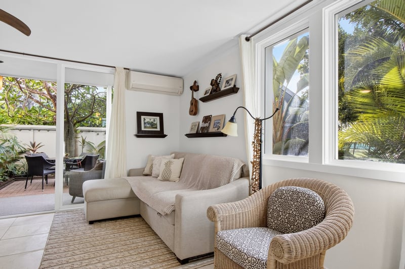 Cozy living room with garden views and plenty of space to unwind