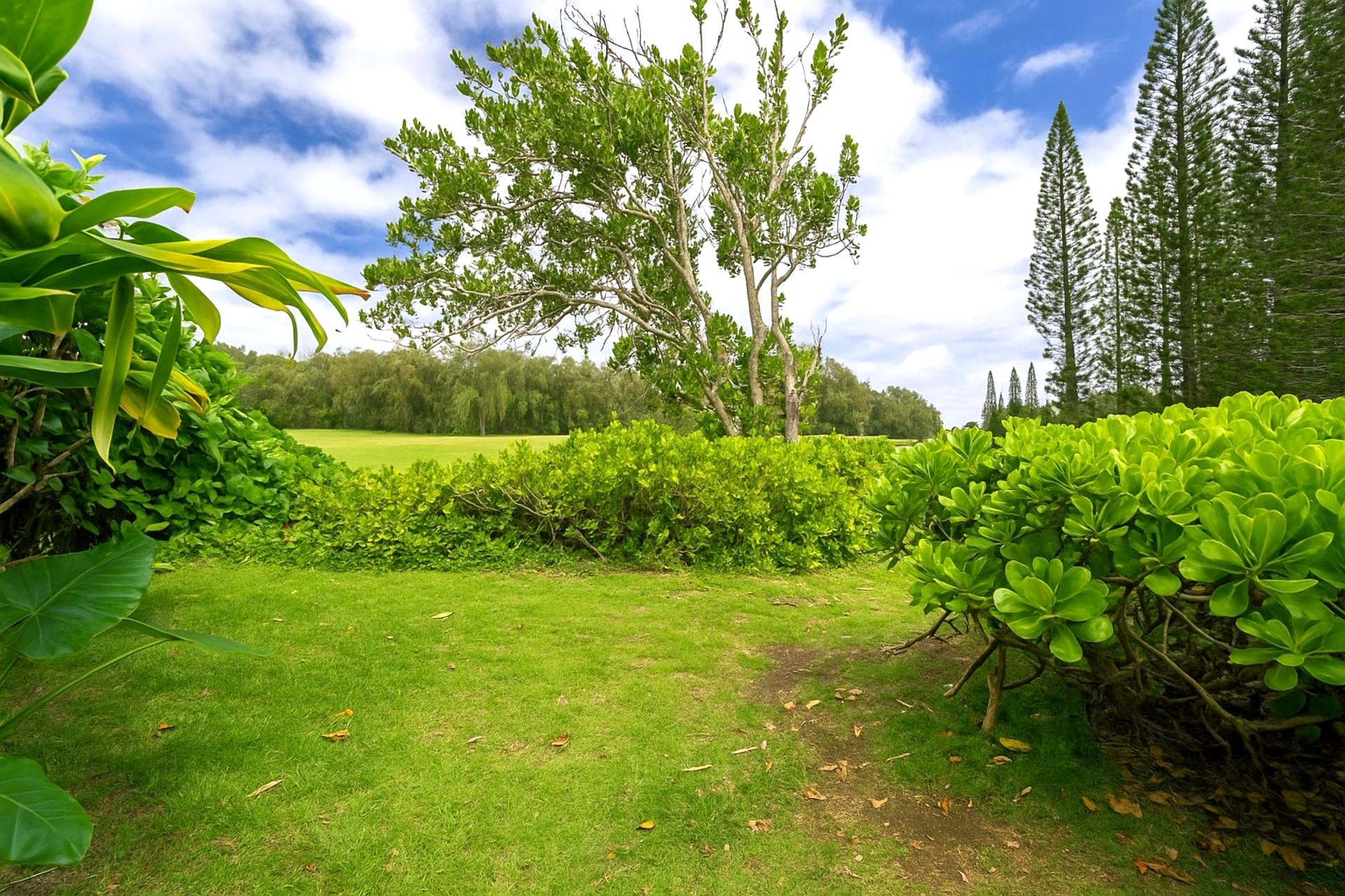 Wake up to the lush sights and soothing sounds of nature—your private garden escape awaits just outside the door    
