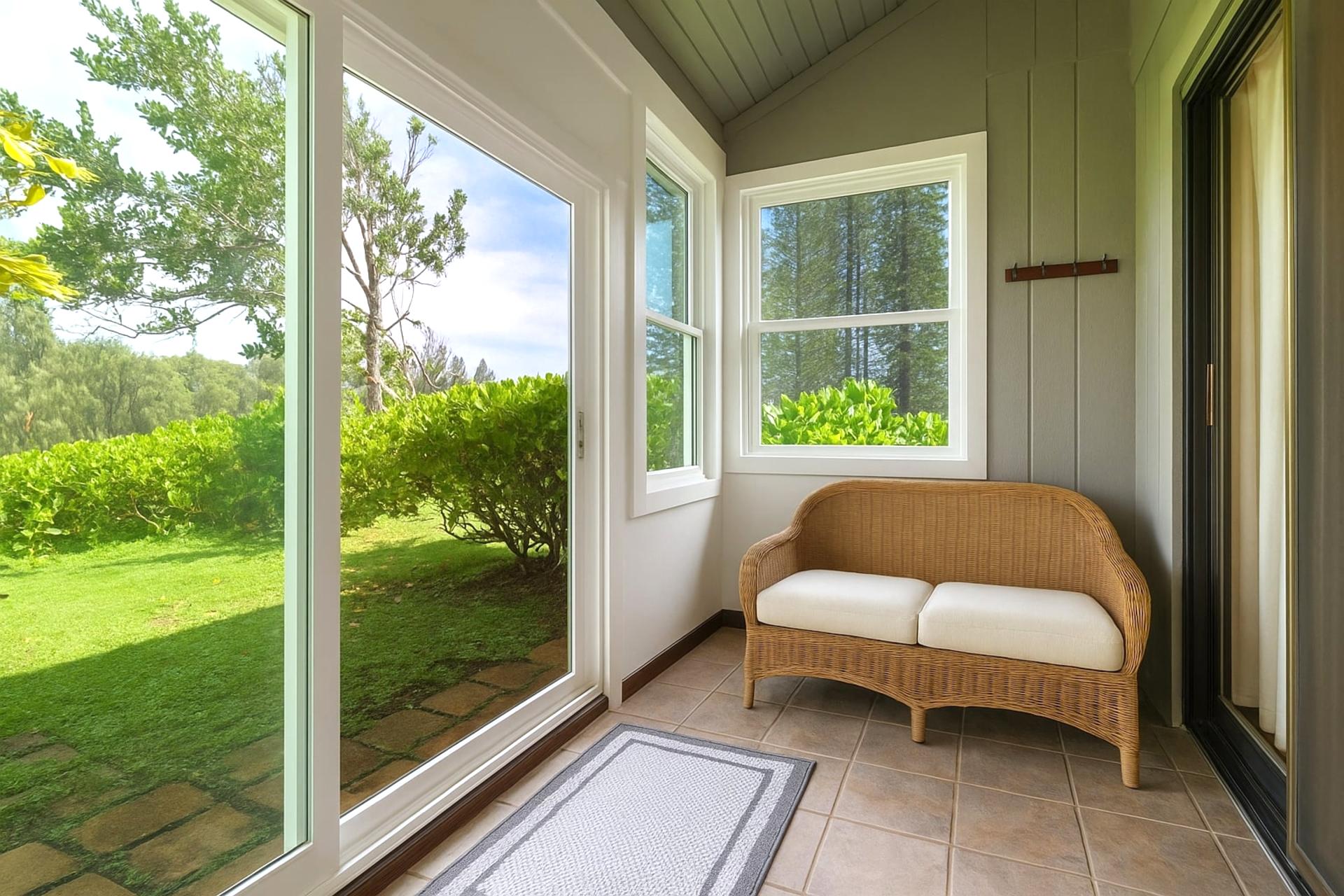 Where the walls are glass, the chairs invite conversation, and paradise is just a step beyond the door