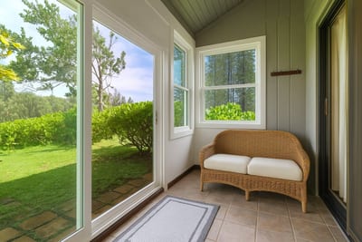 Where the walls are glass, the chairs invite conversation, and paradise is just a step beyond the door