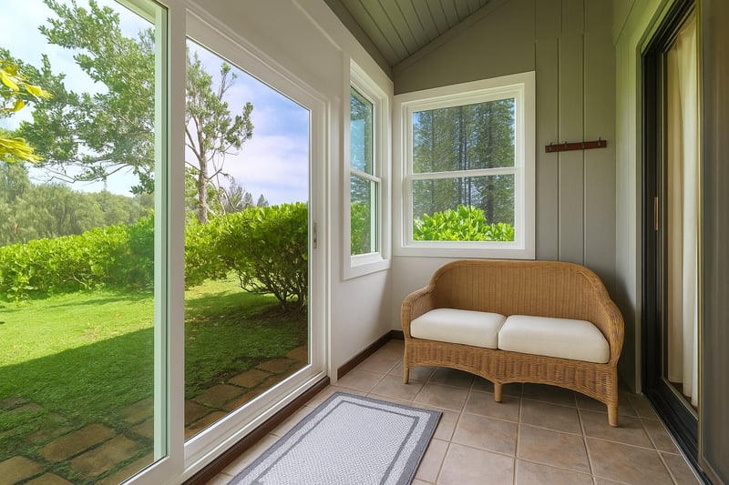 Where the walls are glass, the chairs invite conversation, and paradise is just a step beyond the door KUL-E113