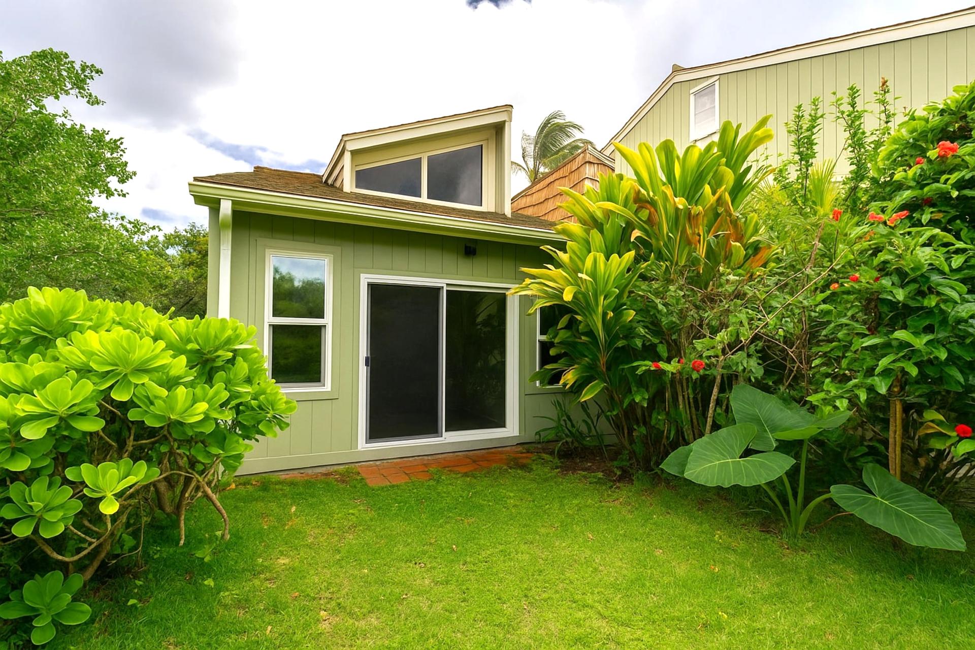 With flowers at your feet and birds in the breeze, this tropical nook is a whimsical escape from the everyday