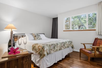 Wake up refreshed in the bright and comfortable primary bedroom