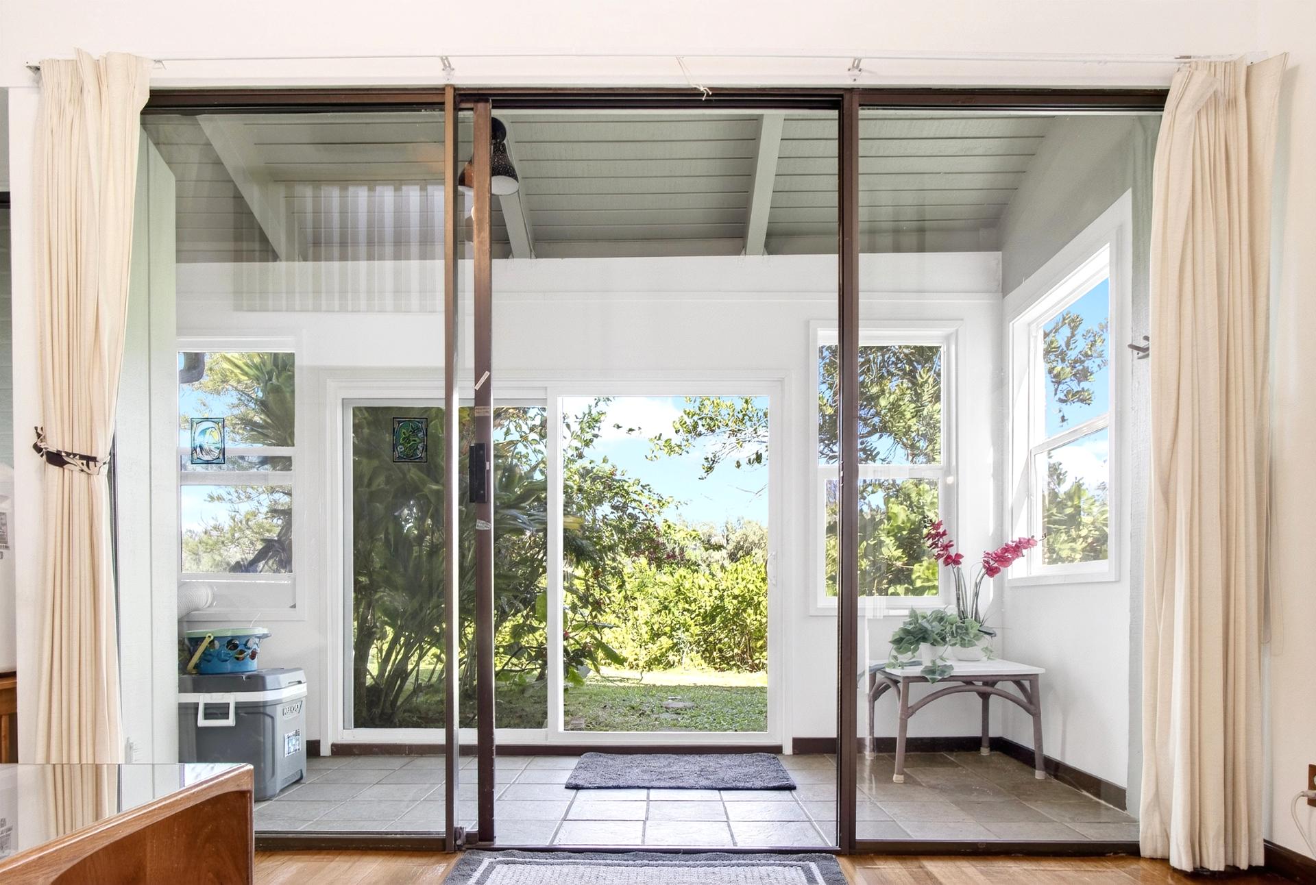 Step onto the lanai and enjoy peaceful garden views