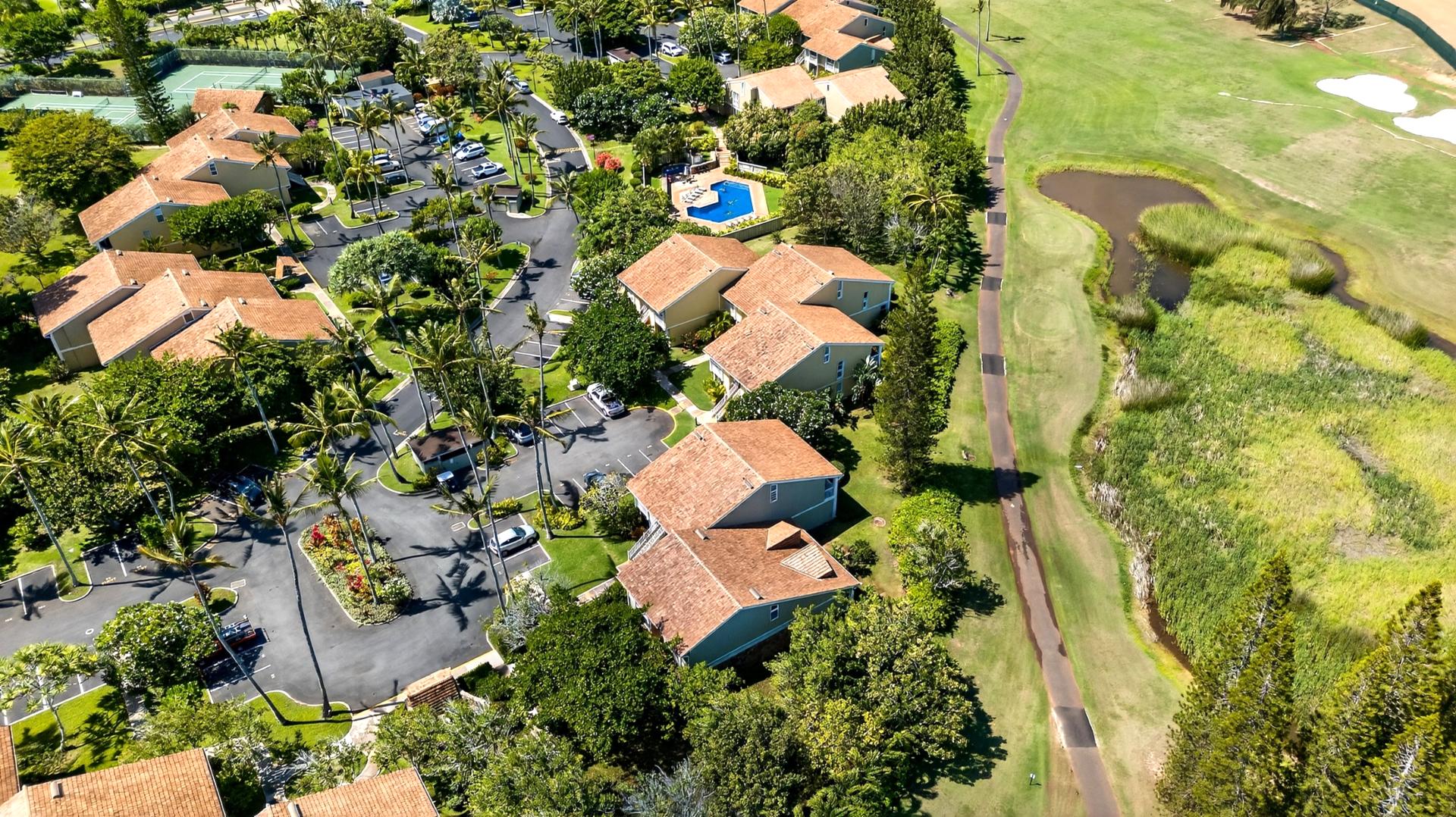 A bird’s eye look at lush surroundings and island serenity