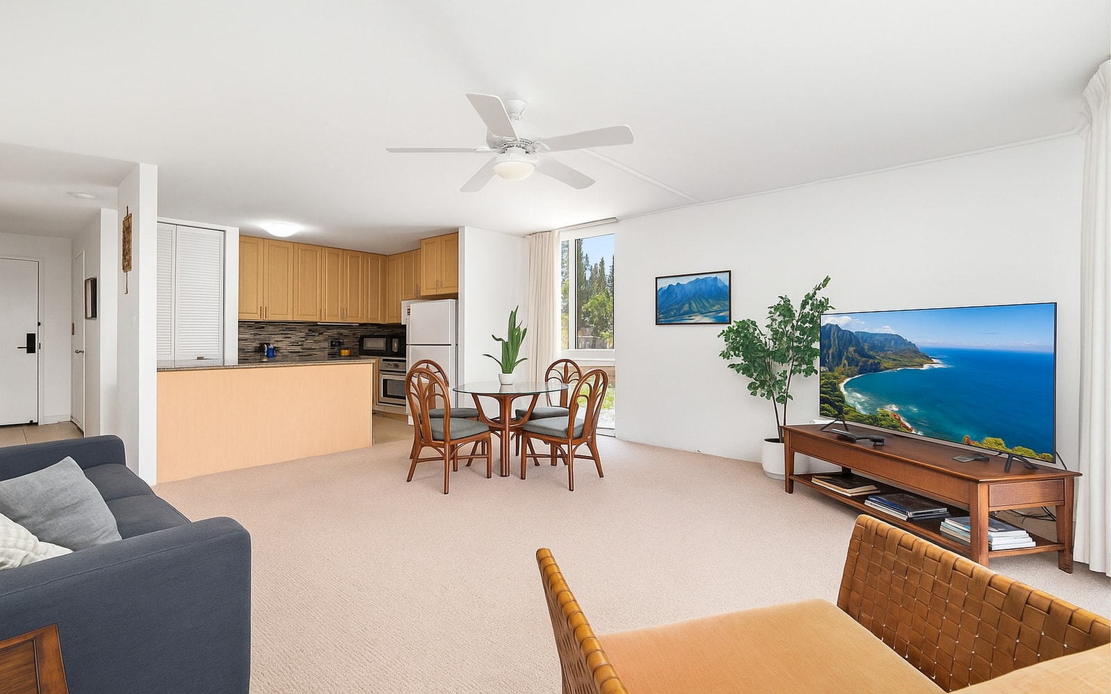 Behind the curtain waits a pocket of paradise: filtered light, swaying ferns, and quiet that hugs you like a quilt