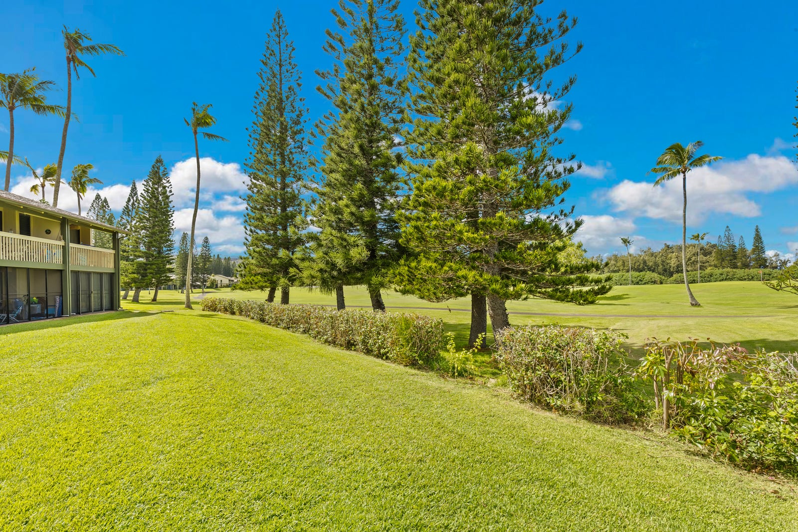 The view from your lanai opens to a gorgeous panoramic view of the prestigious, George Fazzio Golf Course. 