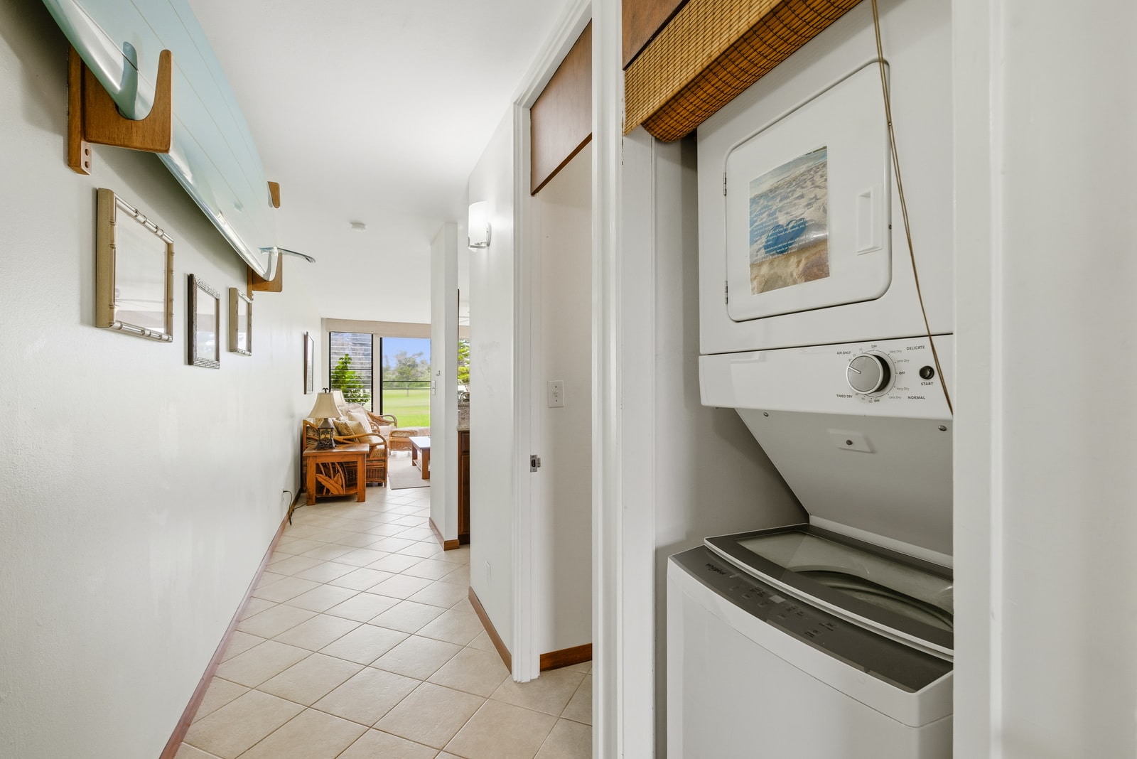 In-unit washer and dryer add everyday convenience for longer stays.