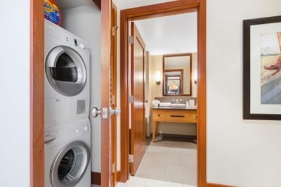 Because even paradise has laundry—thankfully, you don’t have to leave the suite to do it!