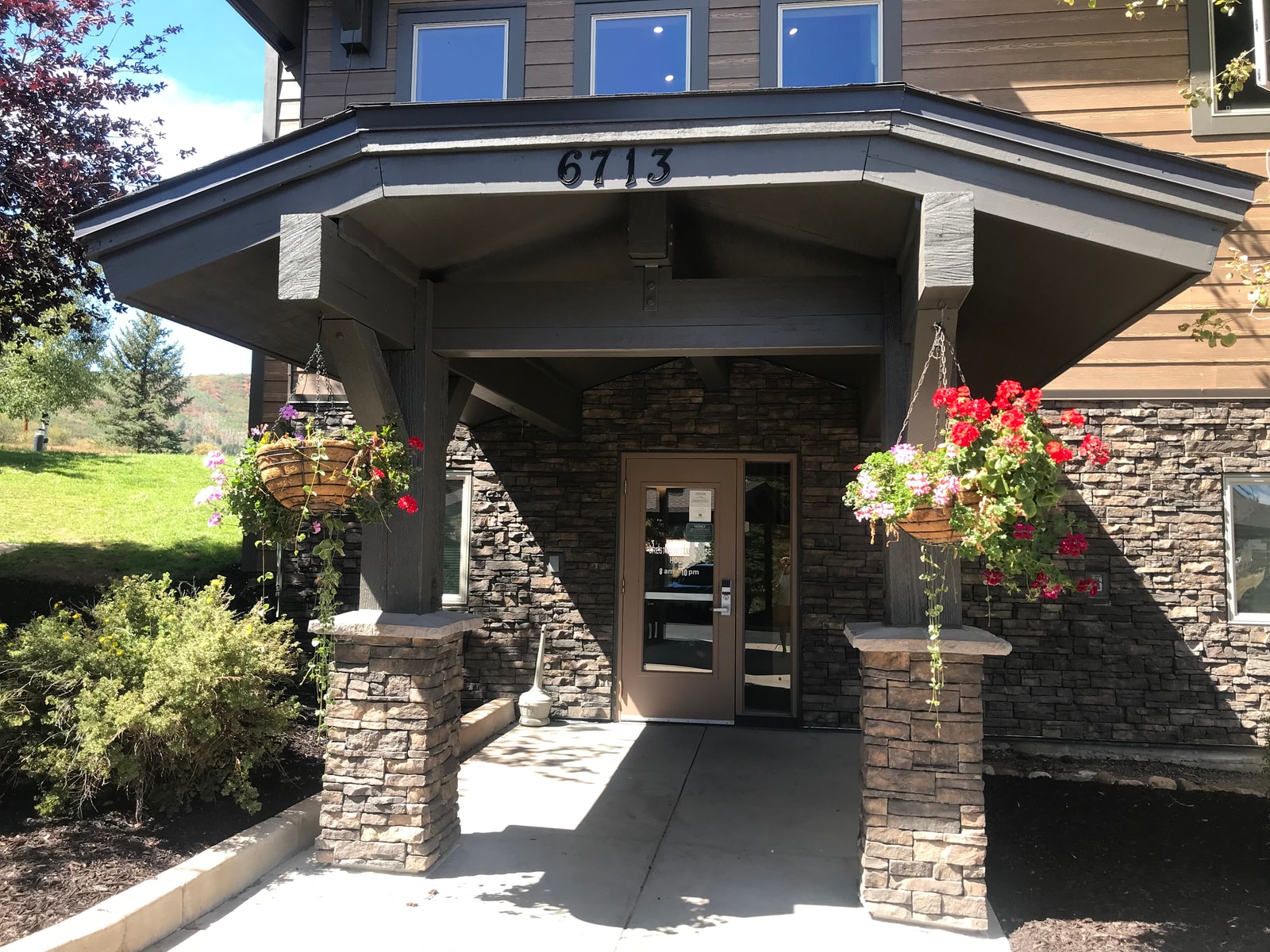 Covered entry makes arrivals easy year-round and adds a polished first impression.