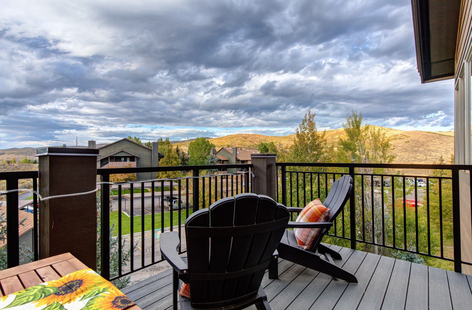 Step onto your private deck for fresh mountain air, drinks in the sun, or a quiet start to the day.