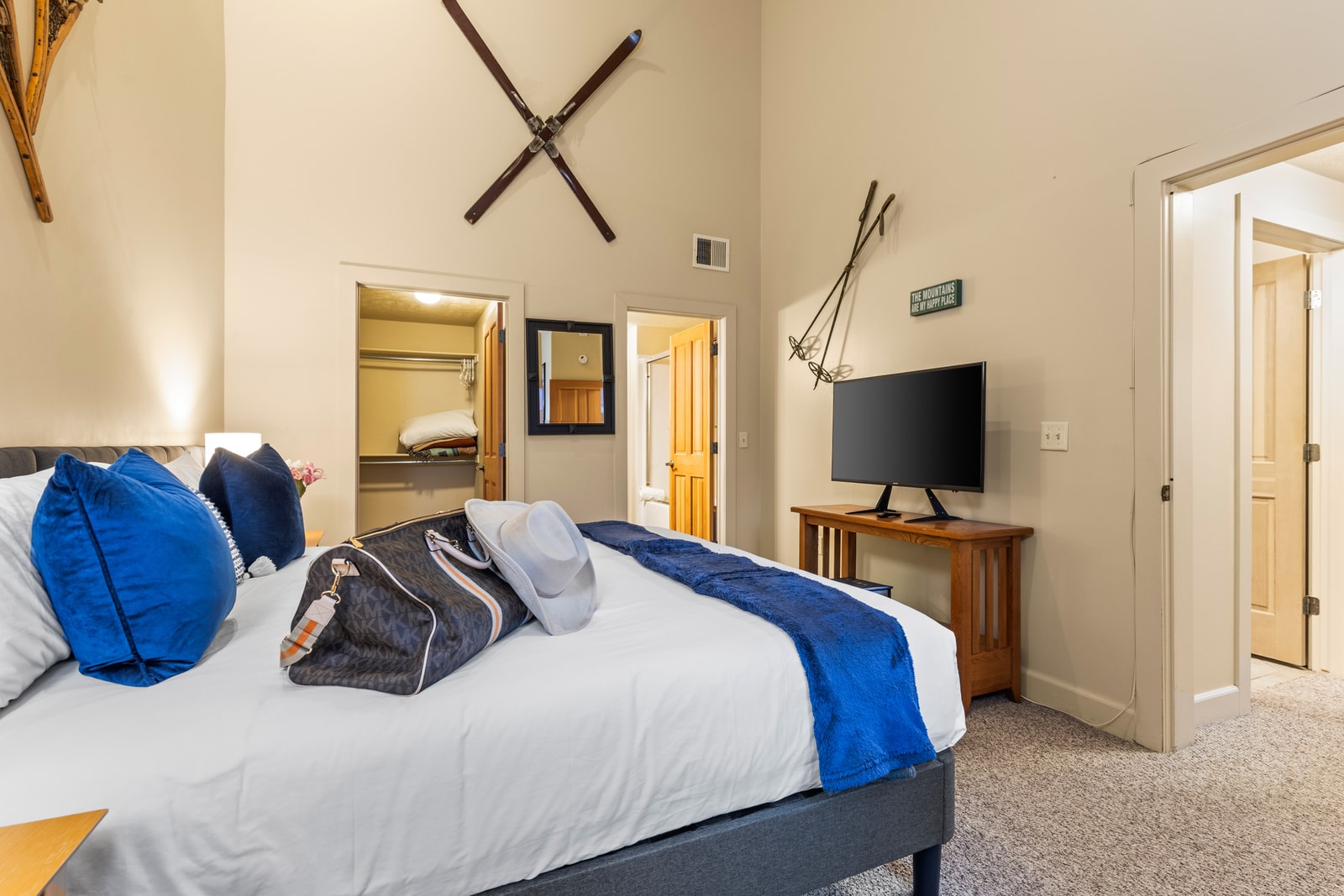 Additional view of the King bedroom highlights layout and access to private ensuite bath.