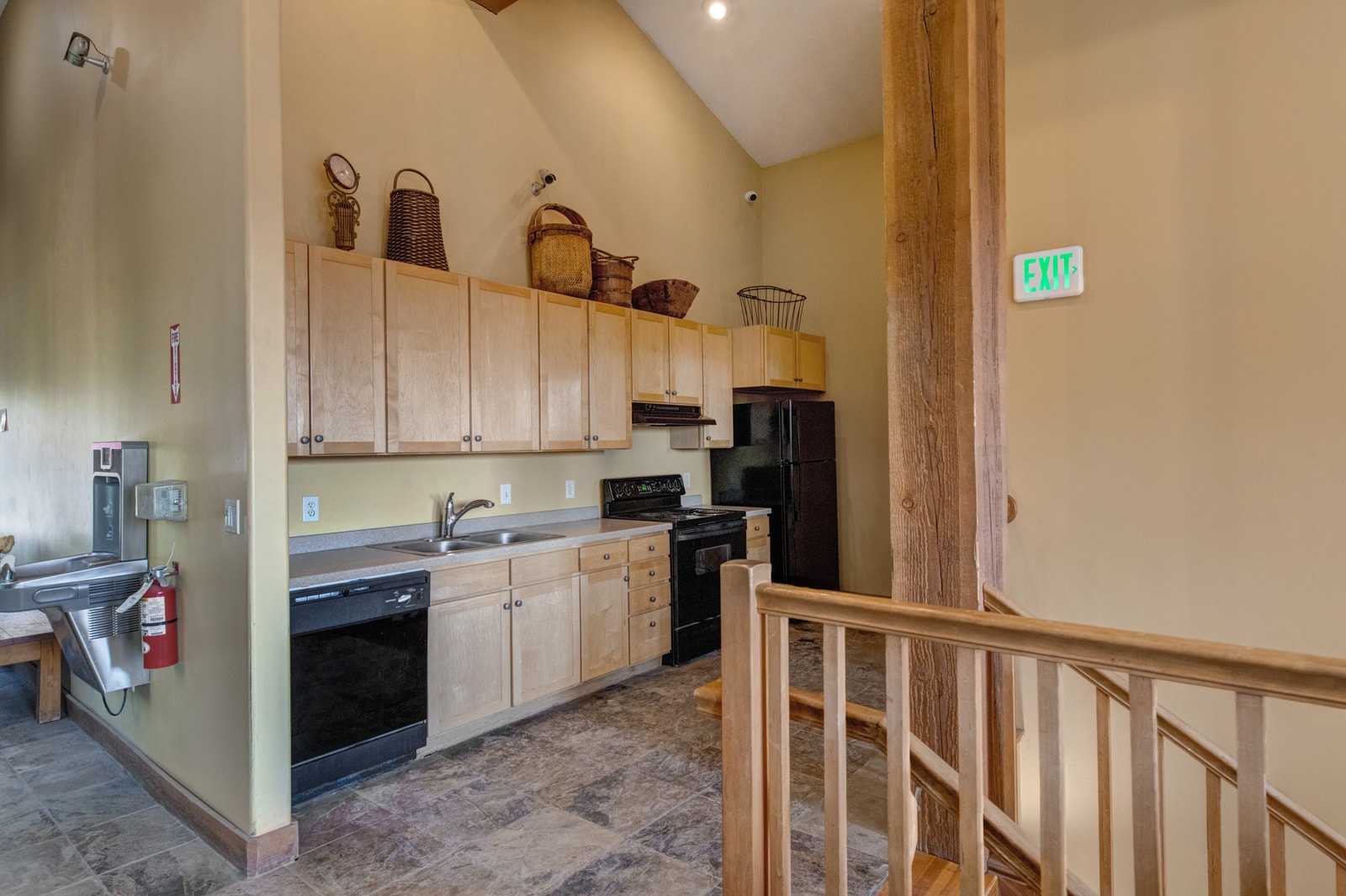 Fitness center with TV and natural light helps you stay active even on rest days.