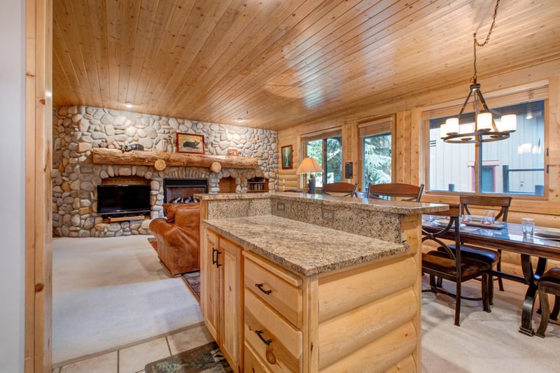 Central island and open layout make this kitchen ideal for prepping and gathering.