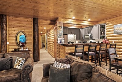 Gather in the open-concept layout that flows from kitchen to dining to living, great for socializing.