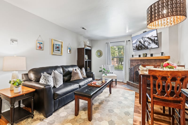 From lounging to dining, this space is both practical and inviting with room for everyone.
