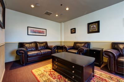 Gather here with your group or relax while waiting for your ride to the lifts.