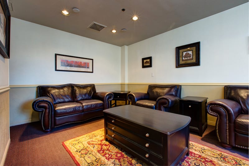 Gather here with your group or relax while waiting for your ride to the lifts.