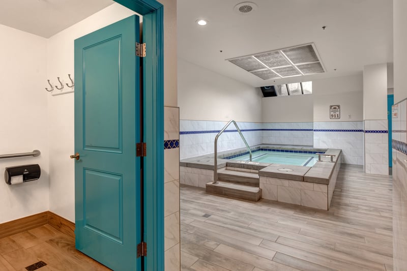 Indoor hot tub access is included with your stay. Ideal after hiking or skiing.