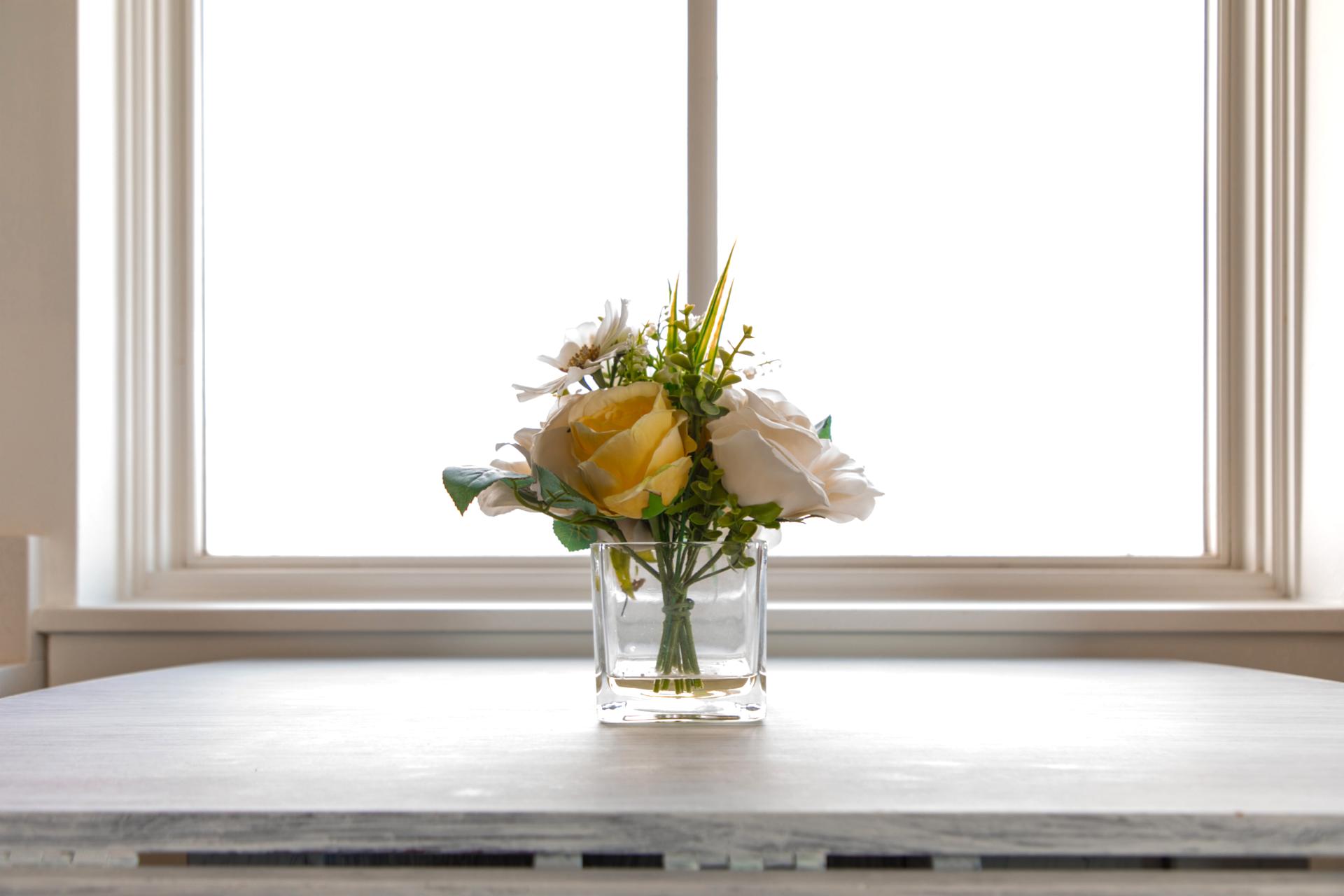 A quiet desk setup offers space to catch up on email or jot down travel notes between adventures.