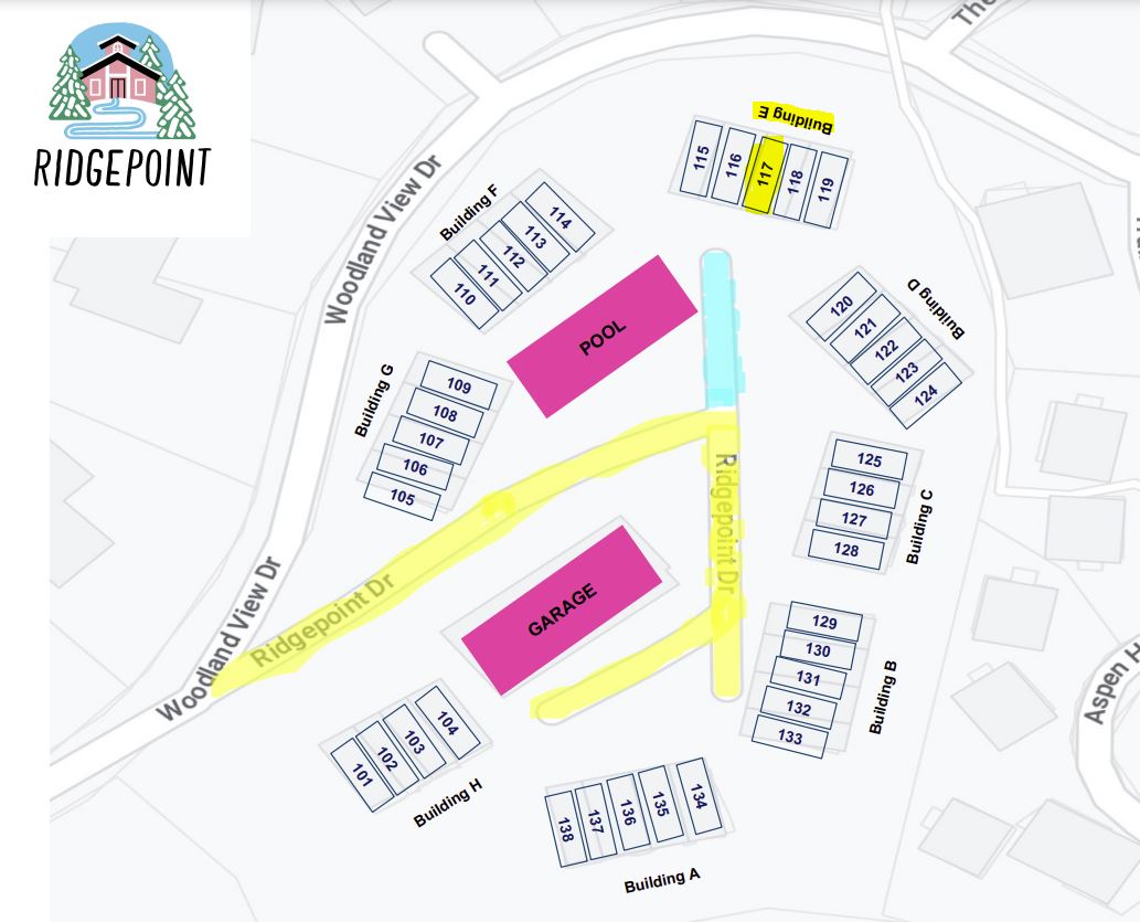 Community diagram for quick orientation and amenity locations.