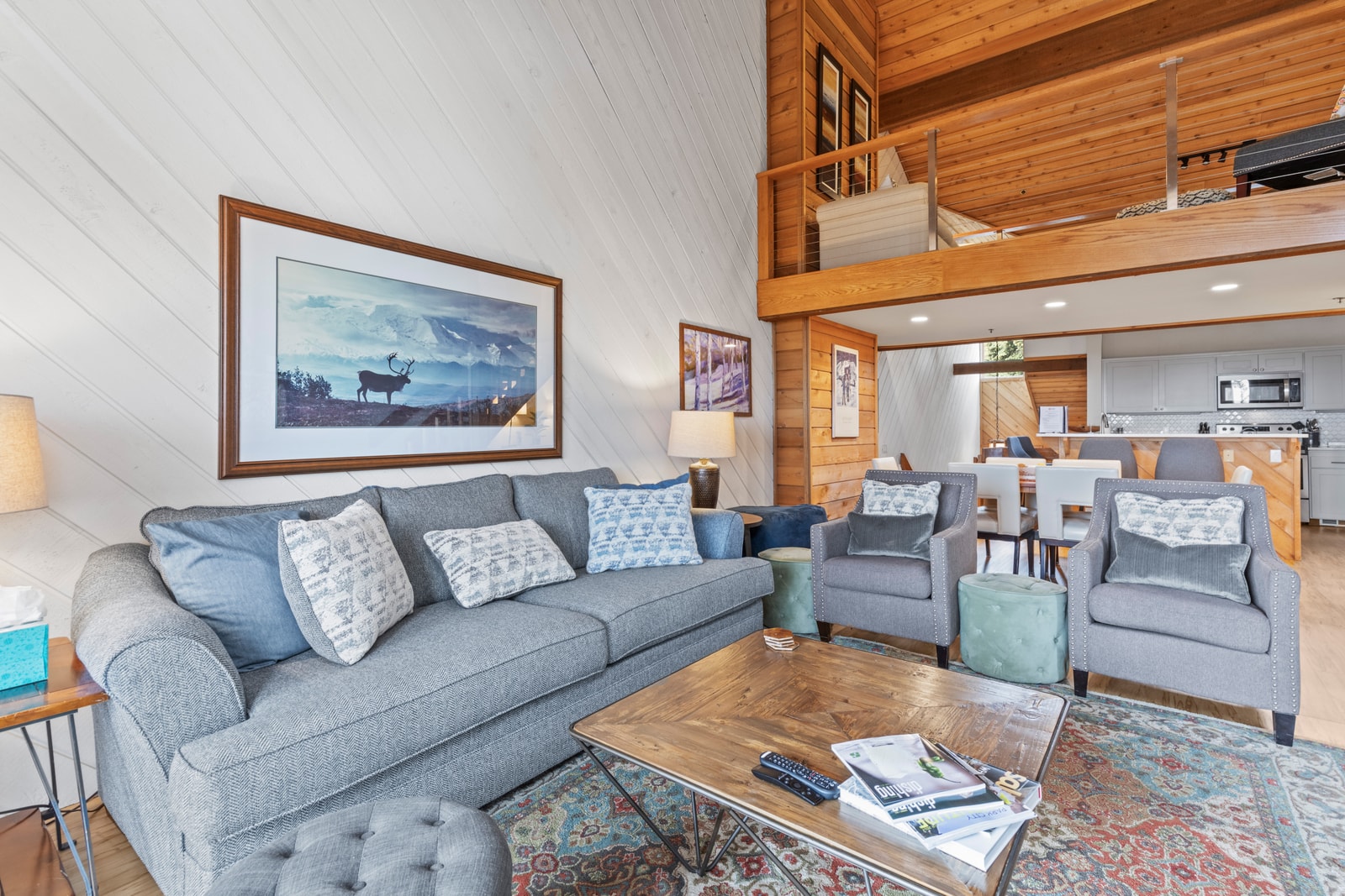 Natural light floods this spacious main area, perfect for unwinding or connecting with friends.