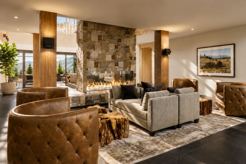 Enjoy relaxing in The Mason lobby