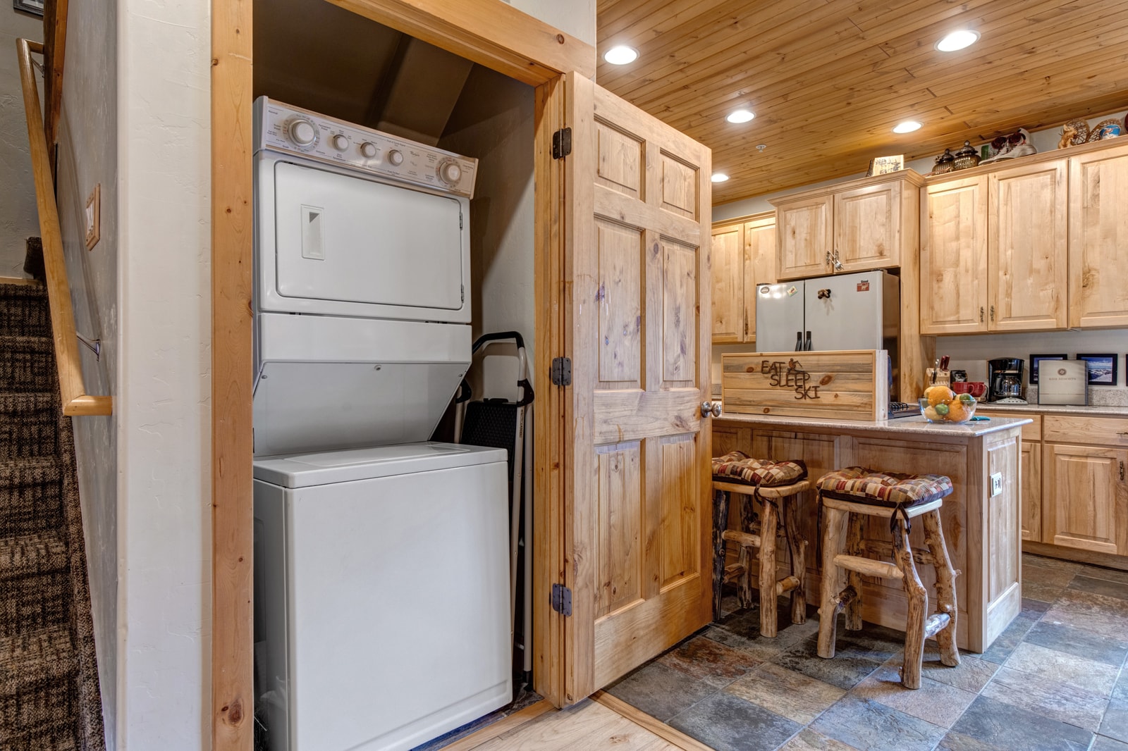 Laundry tucked away, beautifully done, ready for everyday use. TWL-5B