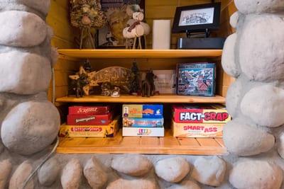 Cozy cabin vibes and classic games—let the fun begin here!