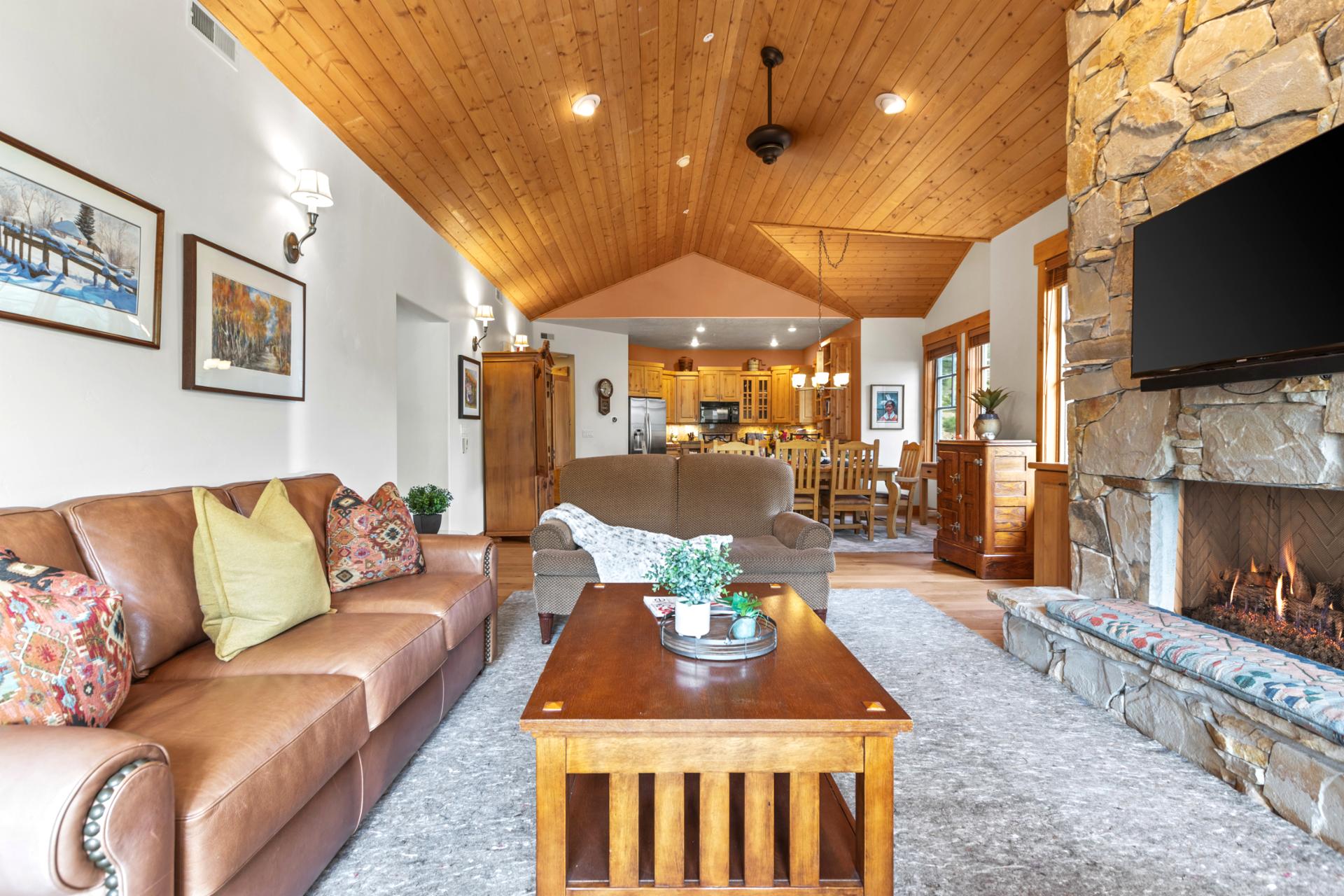 Open-concept layout keeps lounging and dining connected with plenty of space to gather.