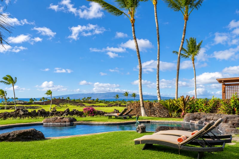 Lush tropical grounds surround the property with the Pacific ocean as the backdrop