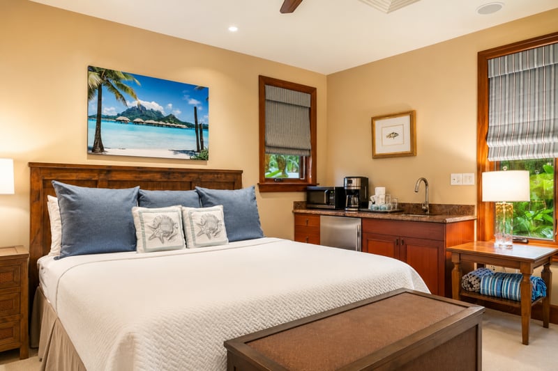 The kitchenette in the separate suite makes getting coffee in the morning a breeze for additional guests