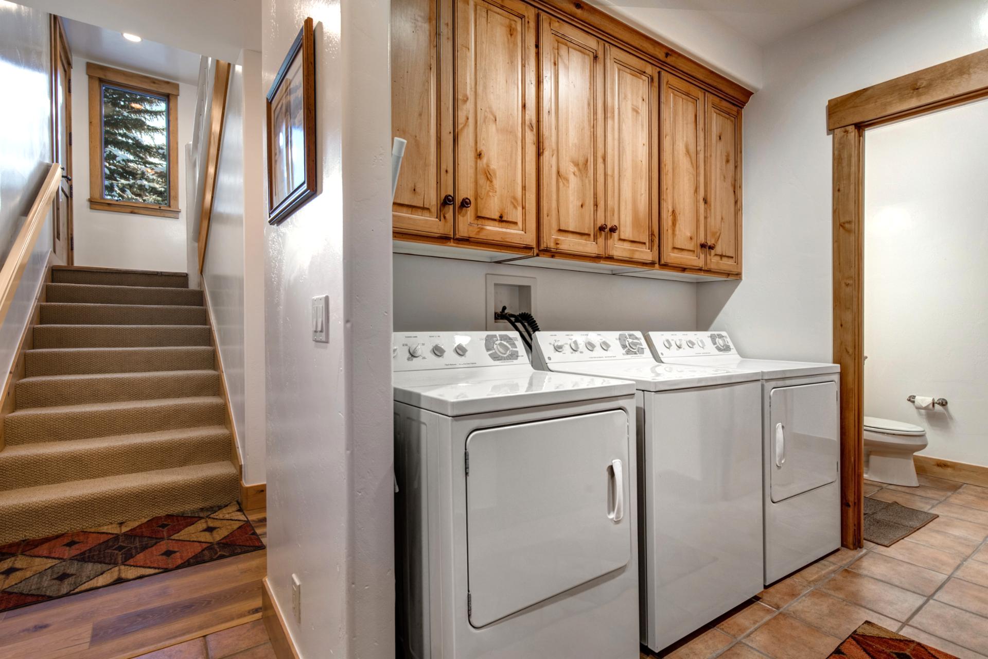 Washing machine and 2 dryers