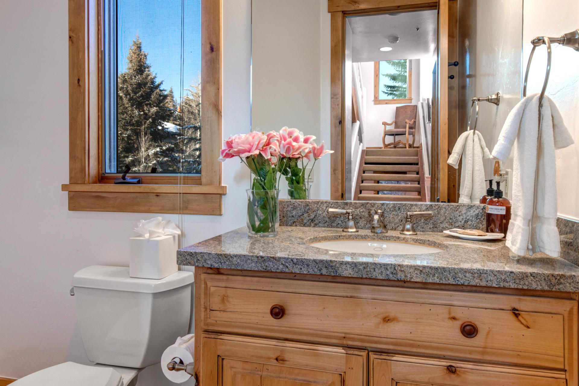 Half bathroom located on main level