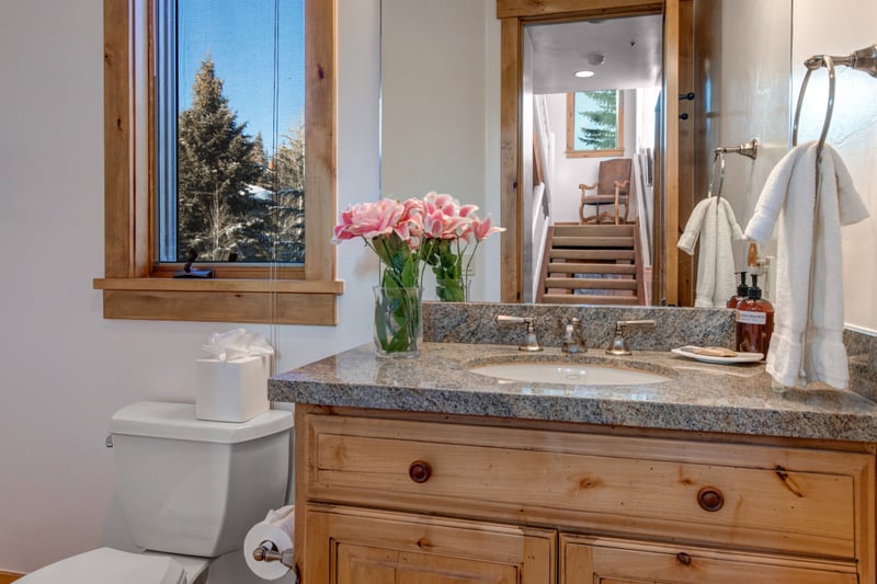 Half bathroom located on main level