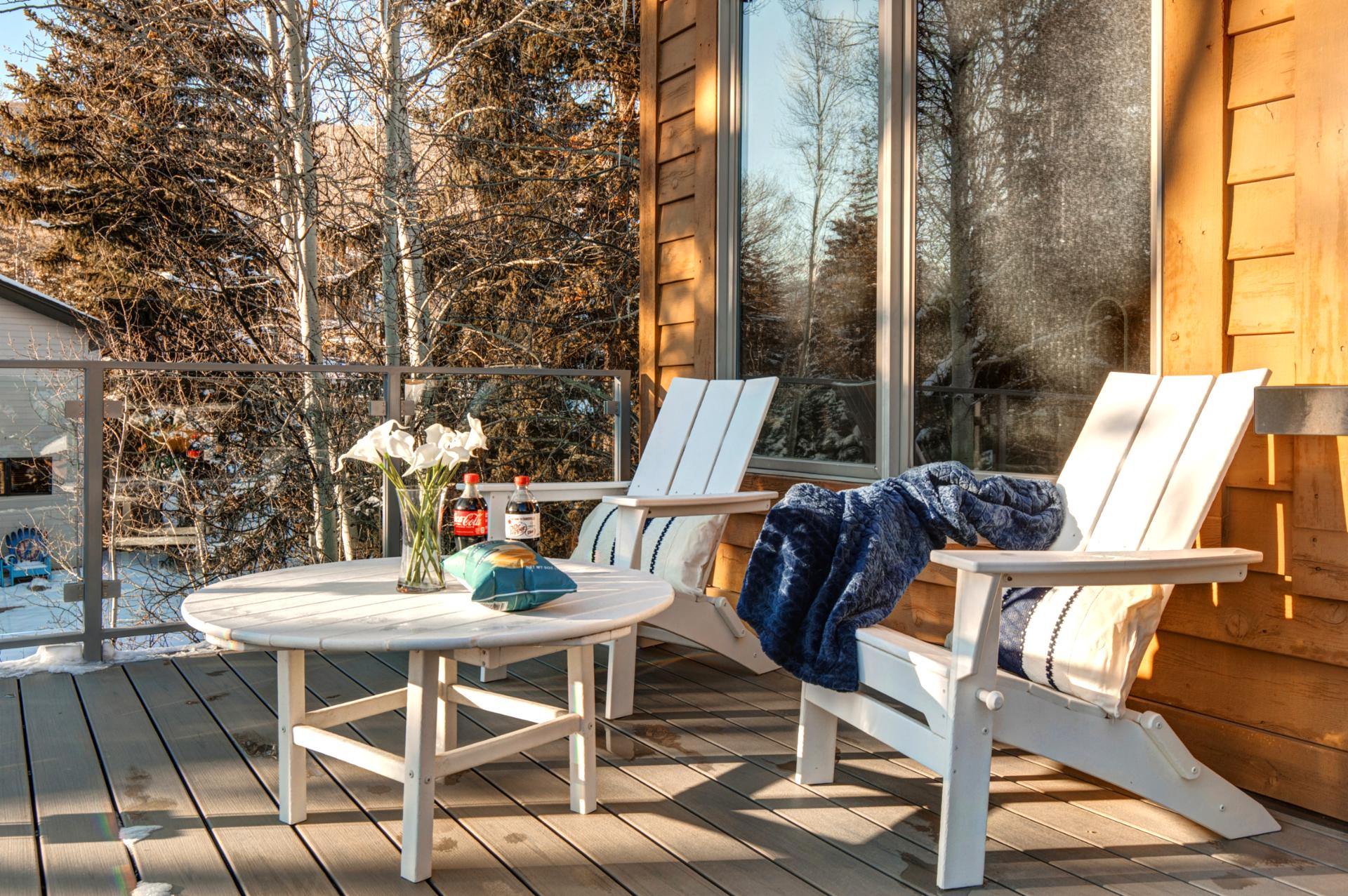 Sit back and enjoy the mountain views!